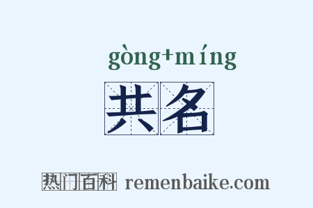 共名是什么意思的图片